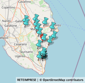 Mappa Vicinali Monti, 73038 Spongano LE, Italia (11.61895)