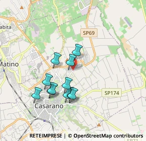 Mappa Via Provinciale Maglia, 73042 Casarano LE, Italia (1.67273)