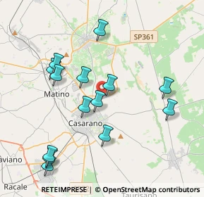 Mappa Via Provinciale Maglia, 73042 Casarano LE, Italia (4.40714)