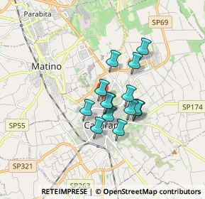 Mappa Via Alto Adige, 73042 Casarano LE, Italia (1.26857)