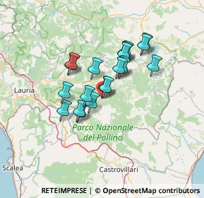 Mappa Via Ruggero di Lauria, 85030 San Severino lucano PZ, Italia (11.0735)