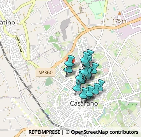 Mappa Via Agnesi Cda Pigna, 73042 Casarano LE, Italia (0.6835)