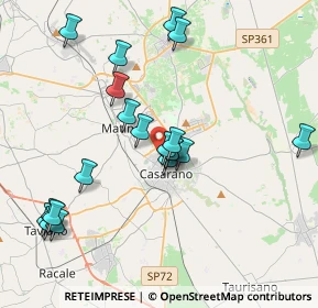 Mappa Via Agnesi Cda Pigna, 73042 Casarano LE, Italia (4.2975)