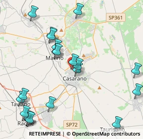 Mappa Via Botticelli, 73042 Casarano LE, Italia (5.502)