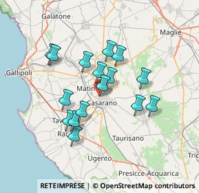 Mappa Via Botticelli, 73042 Casarano LE, Italia (6.3575)