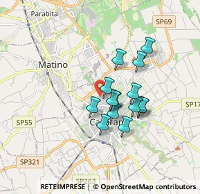 Mappa Via Botticelli, 73042 Casarano LE, Italia (1.41357)