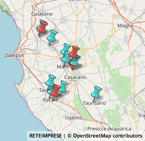 Mappa Via Pineta, 73042 Casarano LE, Italia (6.46333)