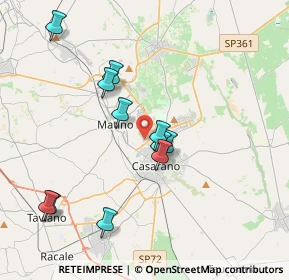 Mappa Via Pineta, 73042 Casarano LE, Italia (4.00182)