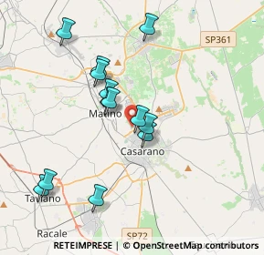 Mappa Via Pineta, 73042 Casarano LE, Italia (3.82615)