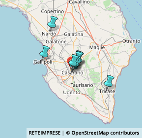 Mappa Via Pineta, 73042 Casarano LE, Italia (12.75909)