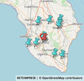 Mappa Via Pineta, 73042 Casarano LE, Italia (11.76083)