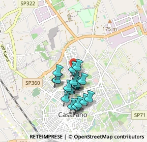 Mappa Via Maria Callas, 73042 Casarano LE, Italia (0.7755)