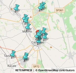 Mappa Via Maria Callas, 73042 Casarano LE, Italia (3.84)