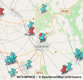 Mappa Via Maria Callas, 73042 Casarano LE, Italia (6.72444)