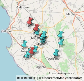 Mappa Via Maria Callas, 73042 Casarano LE, Italia (5.85333)