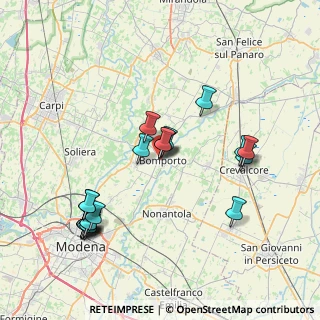 Mappa Via Mincio, 41030 Bomporto MO, Italia (8.27)