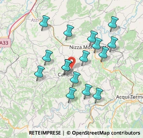 Mappa Via M. Brosio, 14053 Canelli AT, Italia (6.61)
