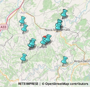 Mappa Regione Secco, 14053 Canelli AT, Italia (6.5775)