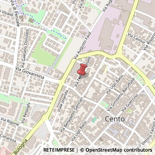 Mappa Via Fratelli Rosselli, 3, 44042 Cento, Ferrara (Emilia Romagna)