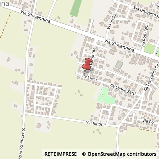 Mappa Via Lazio, 7, 44042 Cento, Ferrara (Emilia Romagna)
