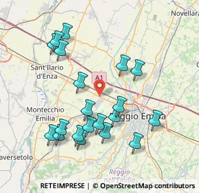 Mappa Via Romeo Veronesi, 42124 Cella RE, Italia (7.8735)