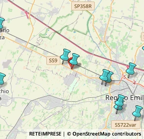 Mappa Via Romeo Veronesi, 42124 Cella RE, Italia (5.73455)