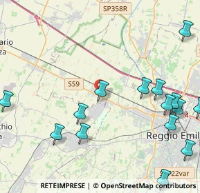 Mappa Via Romeo Veronesi, 42124 Cella RE, Italia (6.28368)