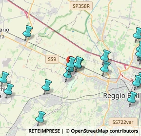 Mappa Via Romeo Veronesi, 42124 Cella RE, Italia (5.3515)