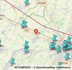 Mappa Via Romeo Veronesi, 42124 Cella RE, Italia (6.411)