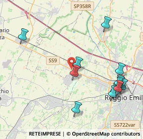 Mappa Via Romeo Veronesi, 42124 Cella RE, Italia (4.78083)