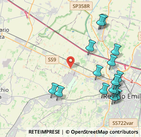 Mappa Via Romeo Veronesi, 42124 Cella RE, Italia (4.84667)