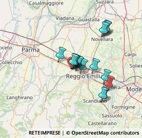 Mappa Via Romeo Veronesi, 42124 Cella RE, Italia (10.11667)