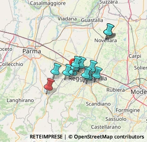 Mappa Via Romeo Veronesi, 42124 Cella RE, Italia (9.13929)