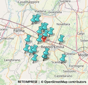 Mappa Via Romeo Veronesi, 42124 Cella RE, Italia (11.22167)