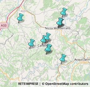 Mappa Viale Italia, 14053 Canelli AT, Italia (6.18182)