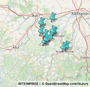 Mappa Via Asti, 14053 Canelli AT, Italia (8.055)