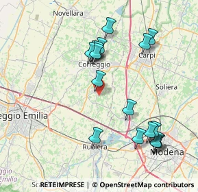 Mappa Via Boccaccio, 42018 San Martino in Rio RE, Italia (8.25737)