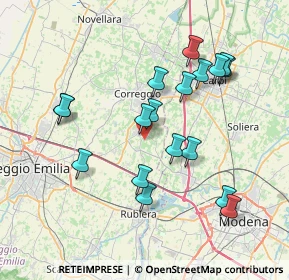 Mappa Via Boccaccio, 42018 San Martino in Rio RE, Italia (7.45778)