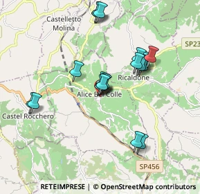 Mappa Piazza Guacchione, 15010 Alice Bel Colle AL, Italia (1.683)