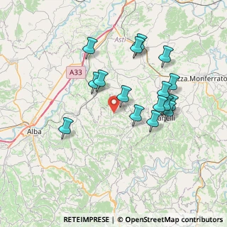 Mappa Piazza XX Settembre, 12053 Castiglione Tinella CN, Italia (7.02938)