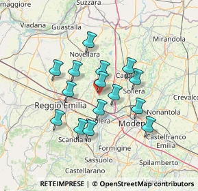 Mappa Via Rubiera, 42018 San Martino In Rio RE, Italia (11.44933)