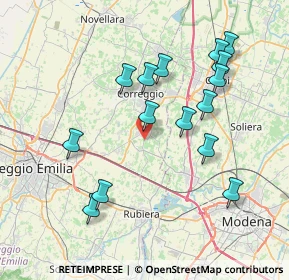 Mappa Via Rubiera, 42018 San Martino In Rio RE, Italia (7.77667)