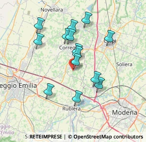 Mappa Via Rubiera, 42018 San Martino In Rio RE, Italia (6.51857)