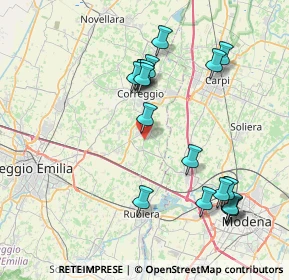 Mappa Via Rubiera, 42018 San Martino In Rio RE, Italia (8.34842)