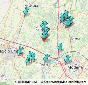 Mappa Via Rubiera, 42018 San Martino In Rio RE, Italia (7.794)