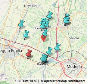 Mappa Via Rubiera, 42018 San Martino In Rio RE, Italia (7.254)