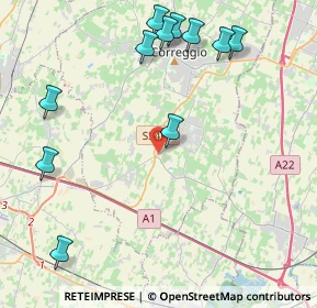 Mappa Via Provinciale per Reggio, 42018 Correggio RE, Italia (5.15818)