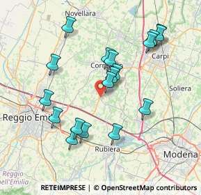 Mappa Via Provinciale per Reggio, 42018 Correggio RE, Italia (7.53389)