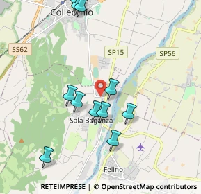 Mappa Via Achille Grandi, 43038 Sala Baganza PR, Italia (2.03455)