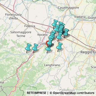 Mappa Via Achille Grandi, 43038 Sala Baganza PR, Italia (10.099)